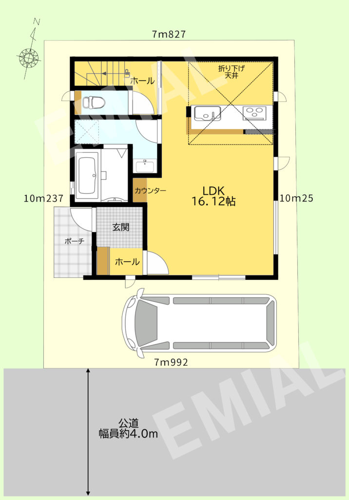 富士見市勝瀬 新築省エネ分譲住宅です。16帖超えのLDKにスタディカウンターや折り下げ天井・リビングスルー階段など嬉しい仕様になっています。