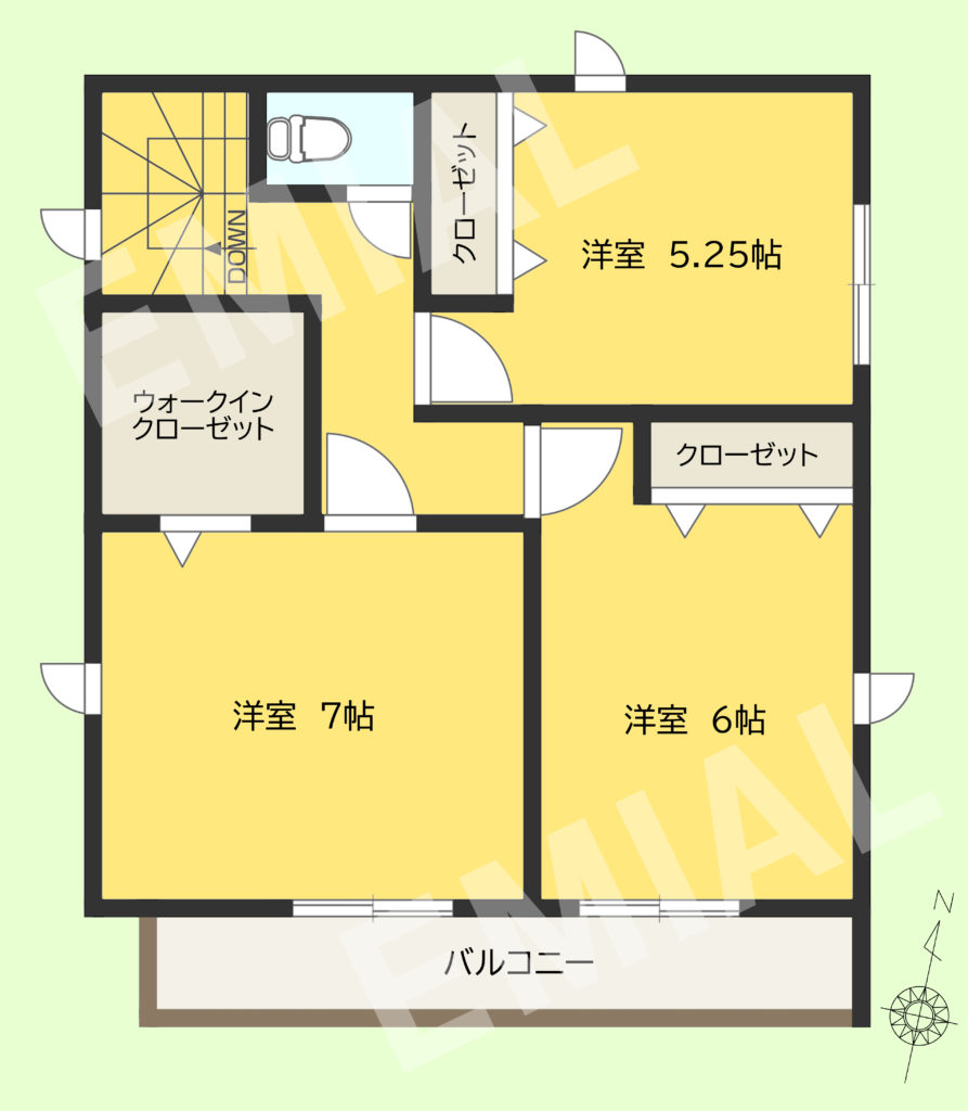 富士見市勝瀬 新築省エネ分譲住宅です。広々7帖の主寝室には大容量のウォークインクローゼットがあります。是非内覧しに来てくださいね。