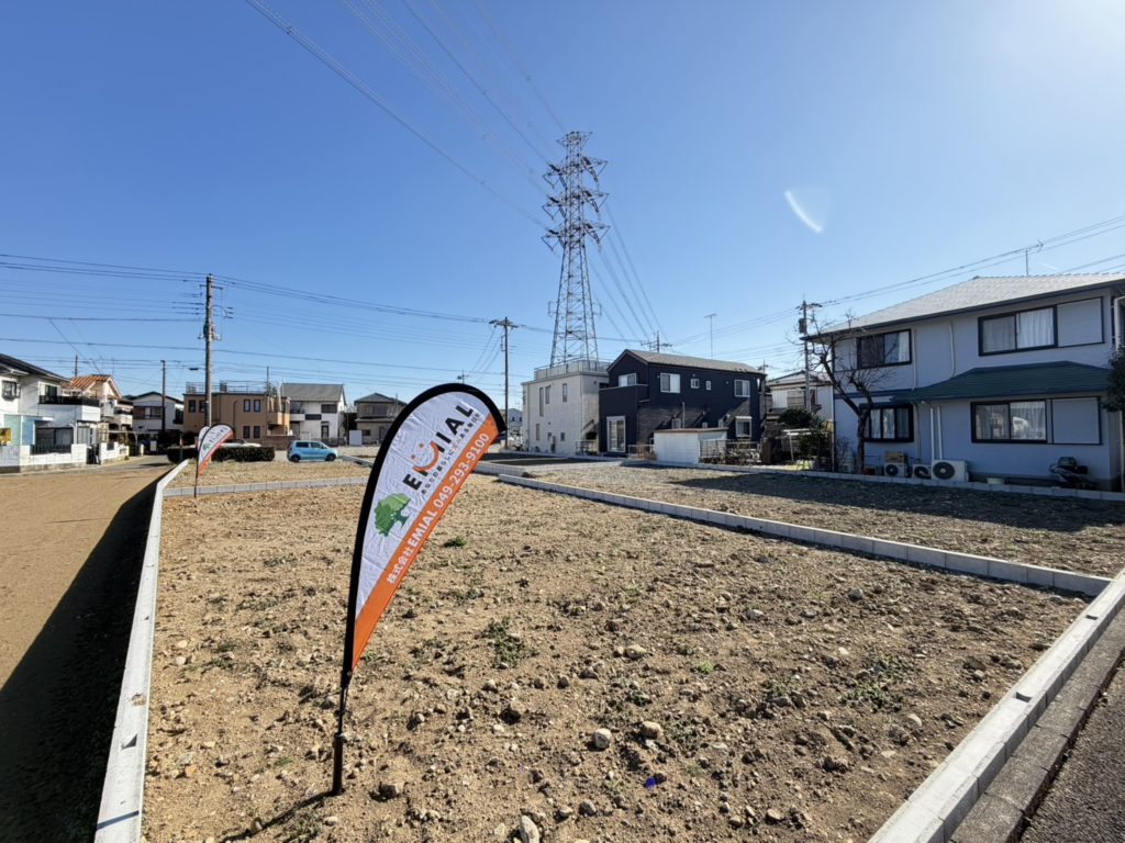 川越市大塚新町「南大塚」エリアの全4区画の土地（住宅用地）の販売です。建築条件なし売地なので、お好きなハウスメーカーでマイホームを建築できます。